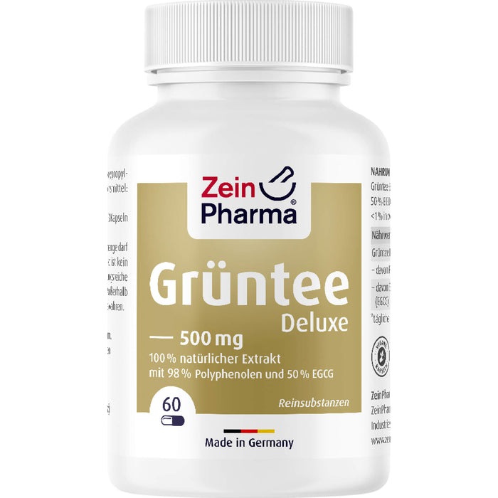 ZeinPharma Grüntee Deluxe 500 mg Kapseln, 60 pcs. Capsules