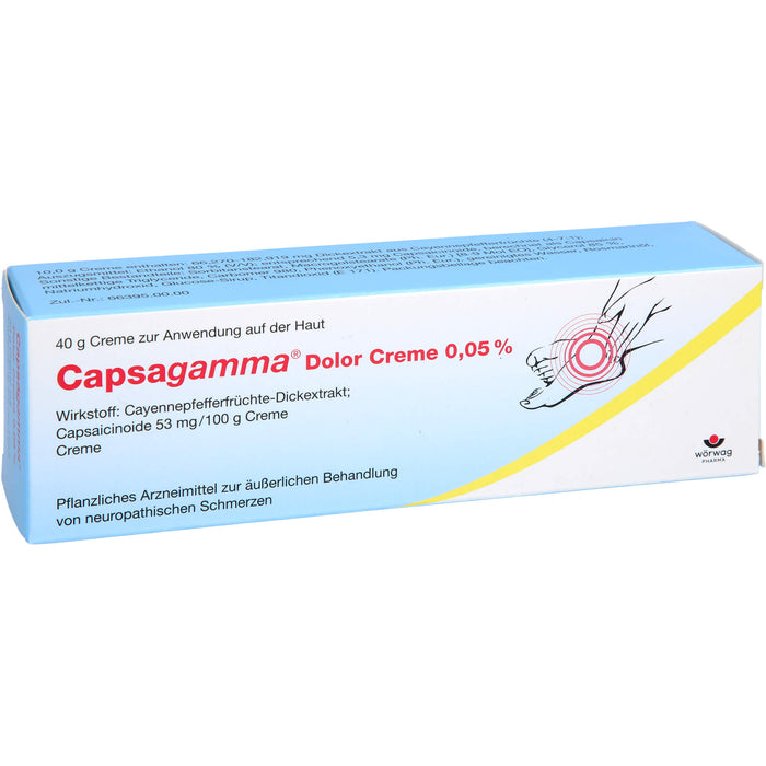 Capsagamma Dolor Creme 0,05%, 40 g Creme