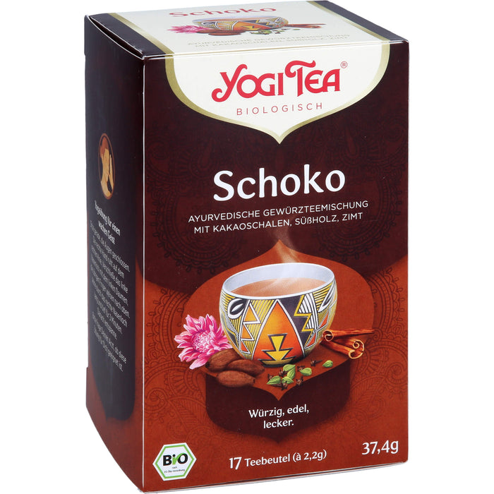 YOGI TEA Schoko ayurvedische Gewürzteemischung, 17 pc Sac filtrant