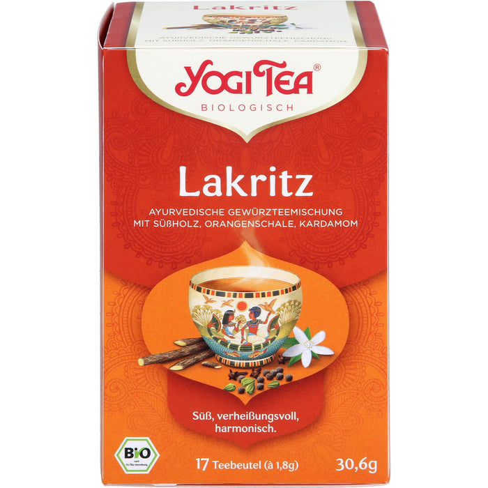 YOGI TEA Lakritz ayurverdische Gewürzteemischung, 17 pc Sac filtrant