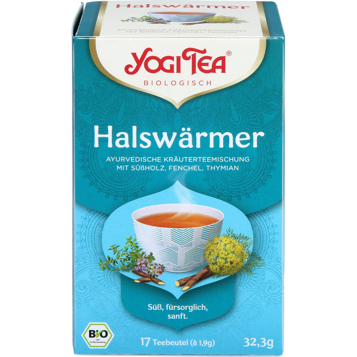 YOGI TEA Halswärmer ayurvedische Kräuterteemischung, 17 St. Filterbeutel