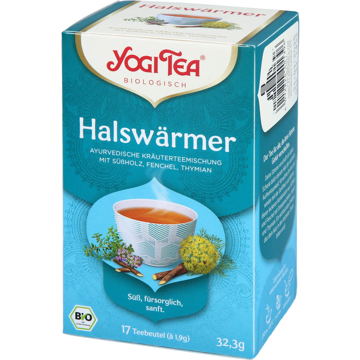 YOGI TEA Halswärmer ayurvedische Kräuterteemischung, 17 St. Filterbeutel