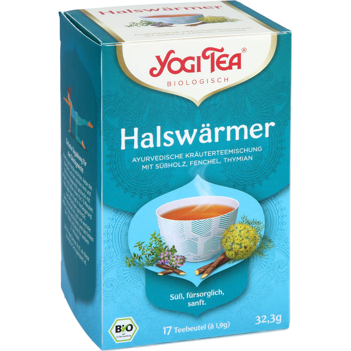 YOGI TEA Halswärmer ayurvedische Kräuterteemischung, 17 St. Filterbeutel