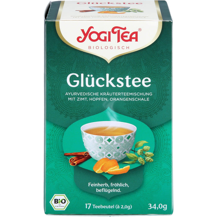 YOGI TEA Glücks Tee ayurvedische Kräuterteemischung, 17 pcs. Filter bag