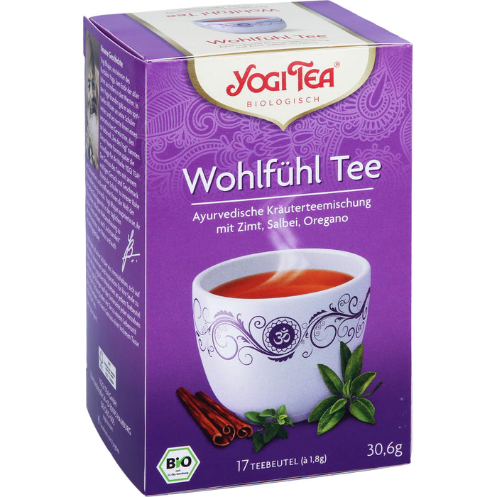 YOGI TEA Wohlfühl Tee ayurvedische Kräuterteemischung, 17 pcs. Filter bag