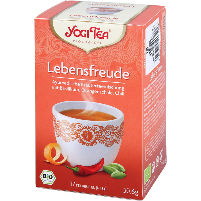 YOGI TEA Lebensfreude ayurvedische Kräuterteemischung, 17 pcs. Filter bag