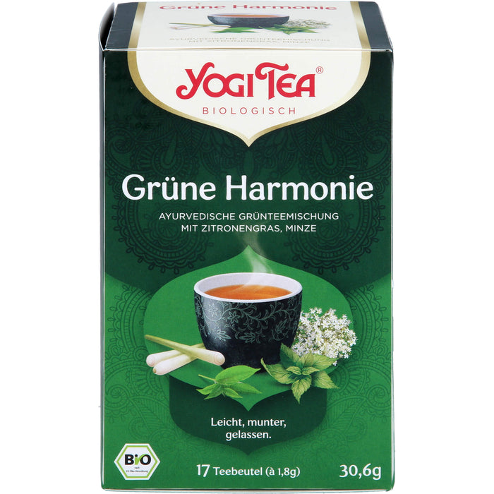 YOGI TEA Grüne Harmonie ayurvedische Grünteemischung, 17 pc Sac filtrant