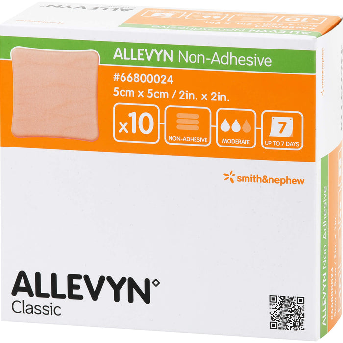 ALLEVYN non Adhesive 5x5cm Kompressen, 10 St KOM