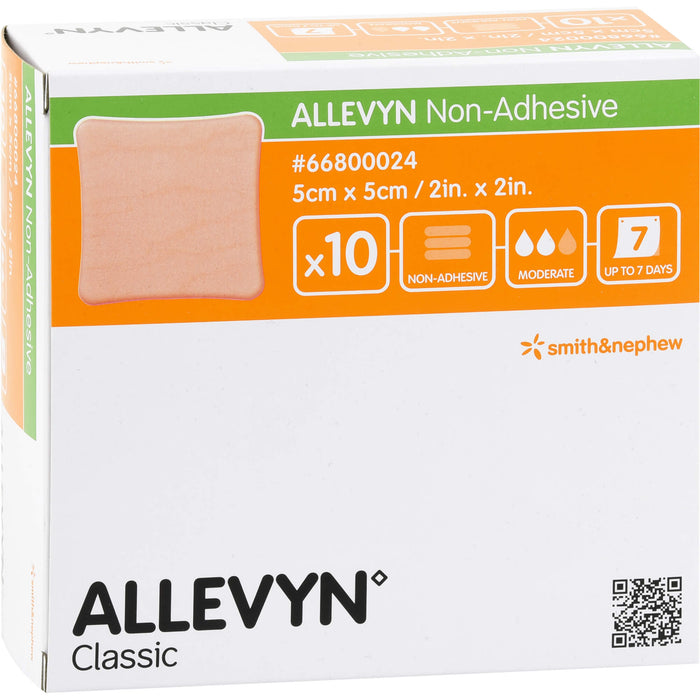 ALLEVYN non Adhesive 5x5cm Kompressen, 10 St KOM