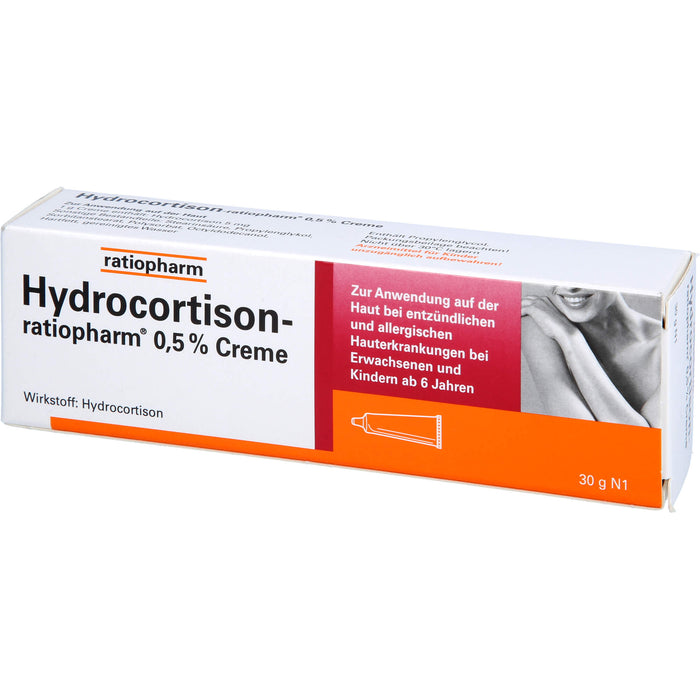 Hydrocortison-ratiopharm 0,5 % Creme, 30 g Crème