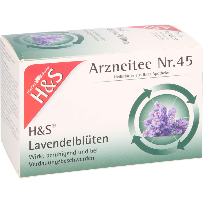 H&S Lavendelblüten Arzneitee Nr.45 Filterbeutel, 20 St. Filterbeutel