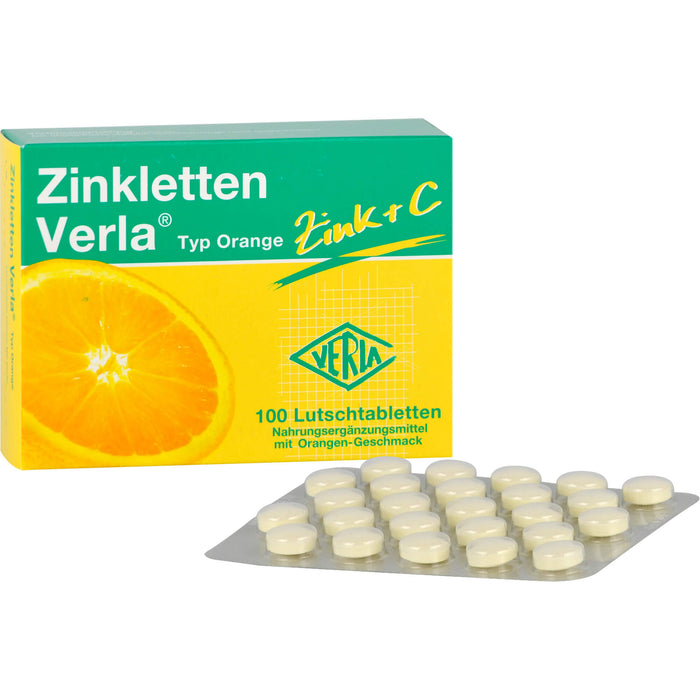 Zinkletten Verla Typ Orange Tabletten, 100 pcs. Tablets