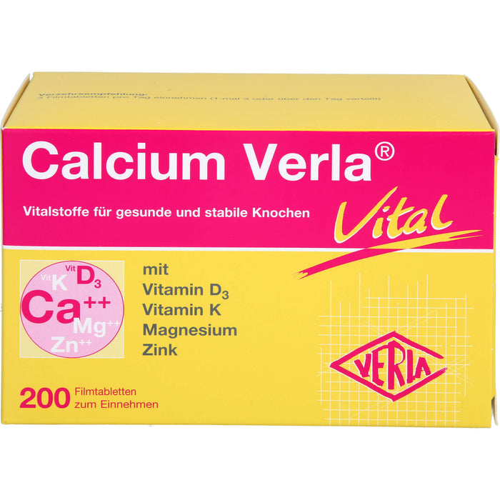 Calcium Verla vital Filmtabletten, 200 pcs. Tablets