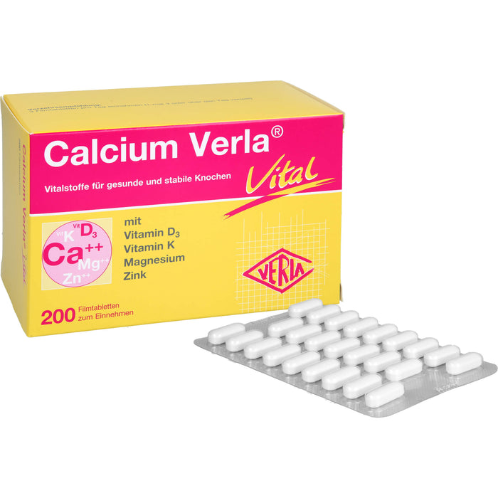 Calcium Verla vital Filmtabletten, 200 St. Tabletten