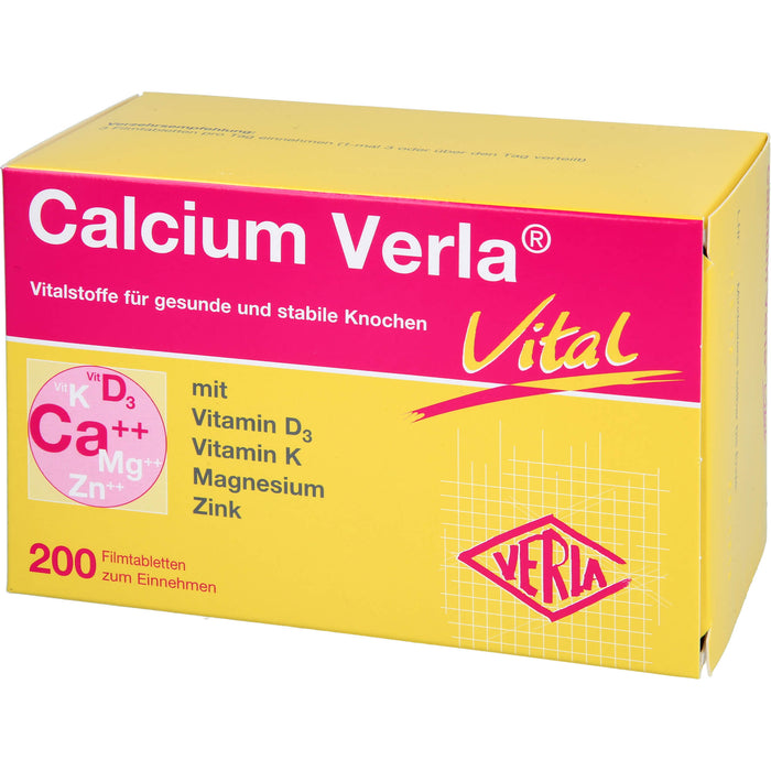 Calcium Verla vital Filmtabletten, 200 pcs. Tablets