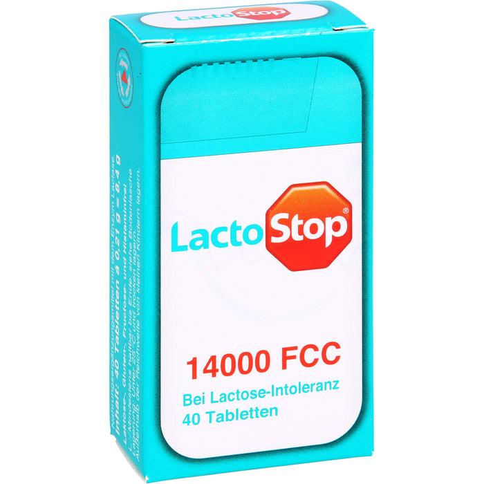 LactoStop 14000 FCC bei Lactose-Intoleranz Tabletten, 40 pcs. Tablets