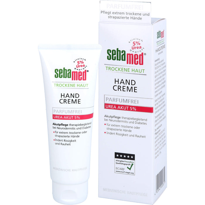 sebamed Trockene Haut Parfumfrei Handcreme Urea 5%, 75 ml Creme