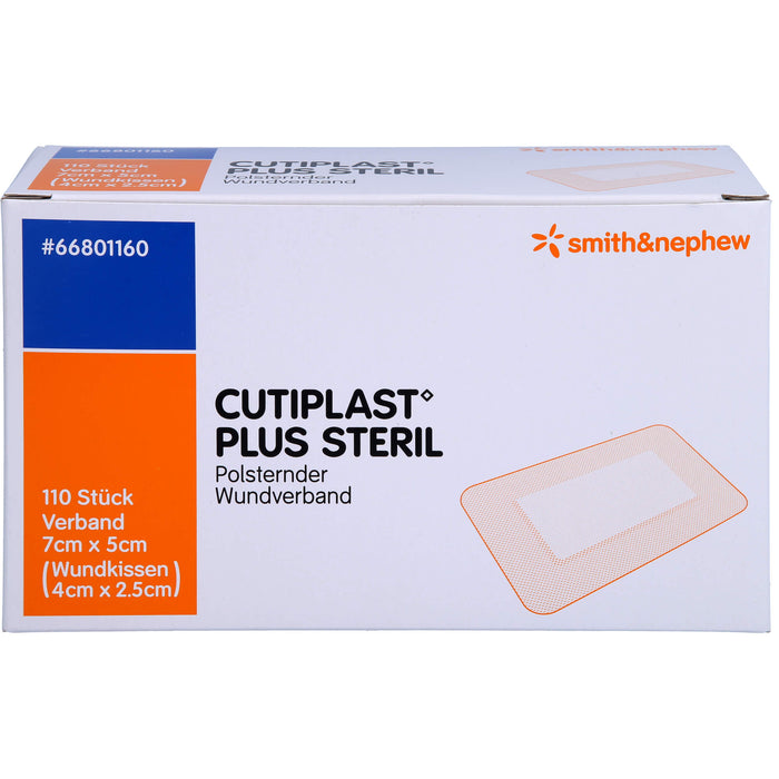 CUTIPLAST Plus steril 5 x 7 cm polsternder Wundverband, 110 pc Pansements