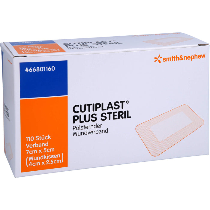 CUTIPLAST Plus steril 5 x 7 cm polsternder Wundverband, 110 pc Pansements