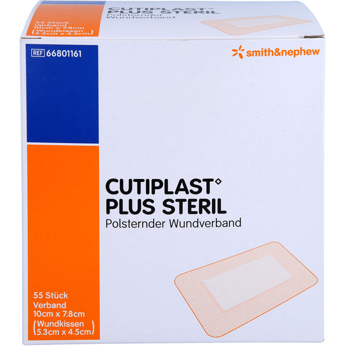 Cutiplast 10x7,8cm plus steril, 55 St VER