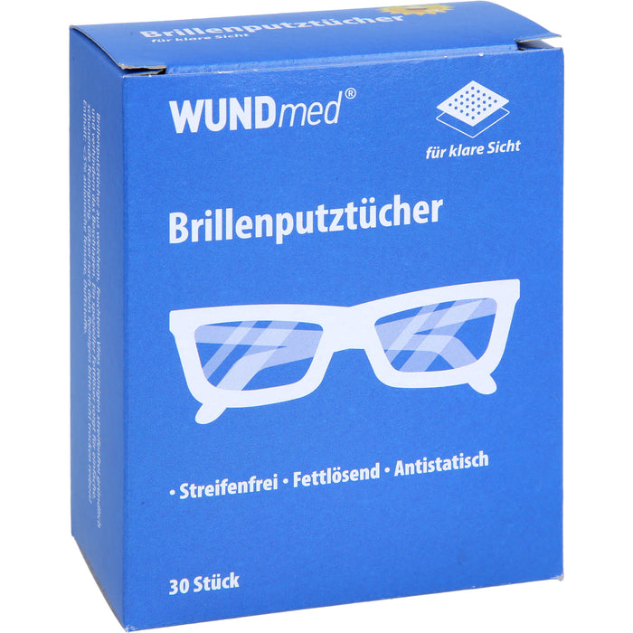 WUNDmed Brillenputztücher für klare Sicht, 30 pc Tissus