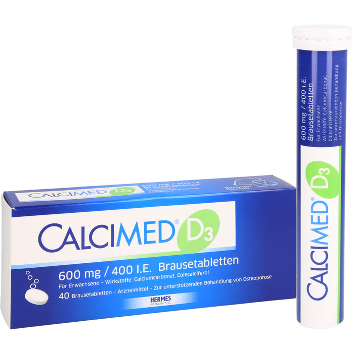 Calcimed D3 600 mg / 400 I.E. Brausetabletten, 40 St BTA