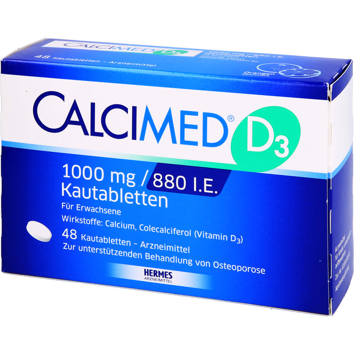 Calcimed D3 1000 mg/880 I.E. Kautabletten, 48 St KTA