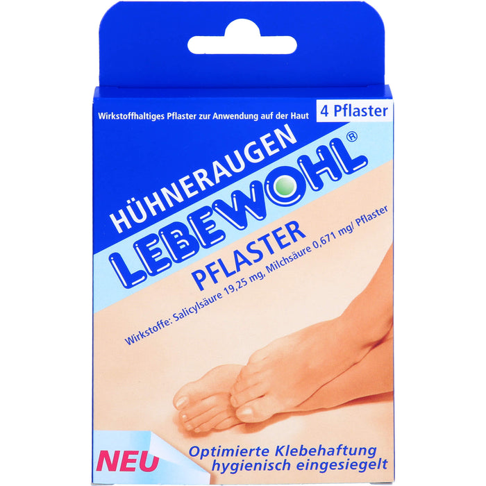 Lebewohl Huehneraugenpfl. normal Pfl., 4 St PFL