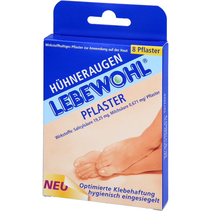 Lebewohl Huehneraugenpfl. normal Pfl., 8 St. Pflaster