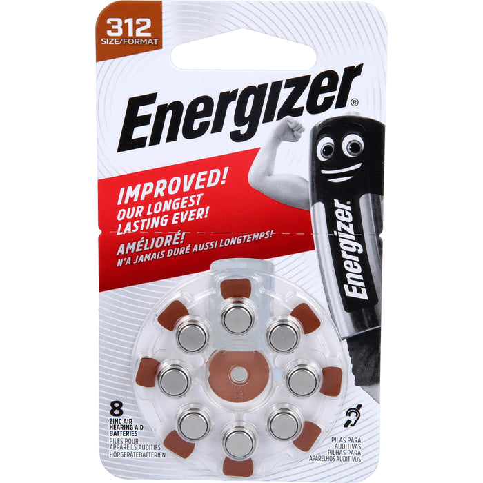 Energizer Hörgerätebatterie 312 (6+2), 8 St