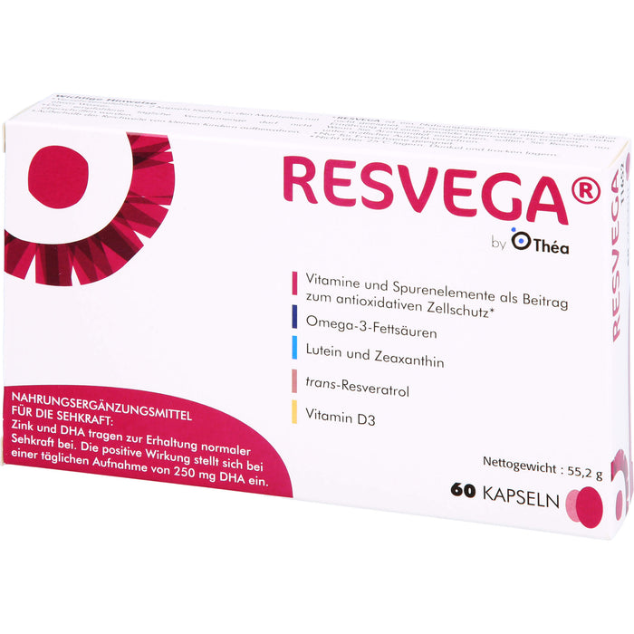 RESVEGA Kapseln als Beitrag zum oxidativem Zellschutz, 60 St. Kapseln