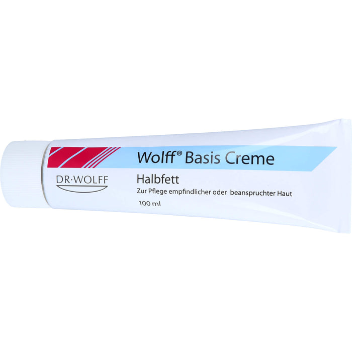 Wolff Basis Creme zur Pflege empfindlicher oder beanspruchter Haut, 100 ml Crème