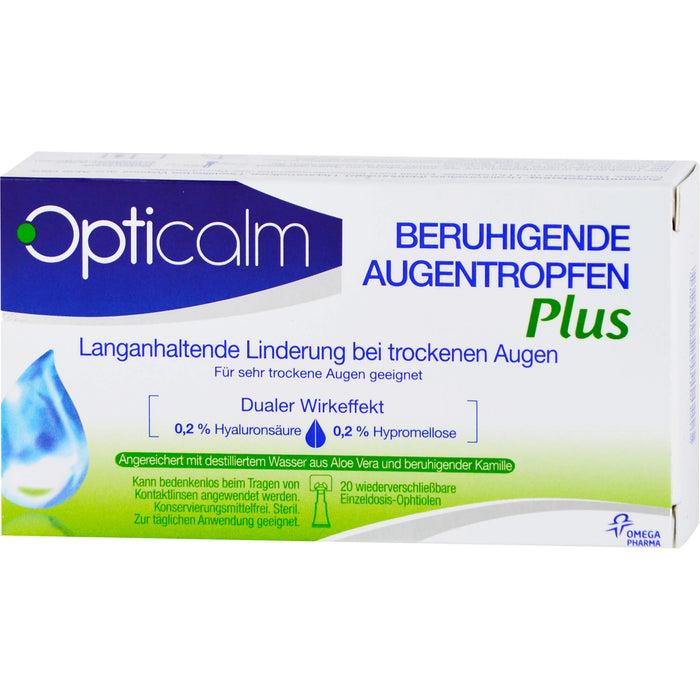 Opticalm Beruhigende Augentropfen Plus, 20 pc Solution