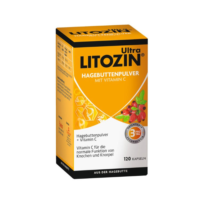 LITOZIN Ultra Hagebuttenpulver Kapseln, 120 pc Capsules