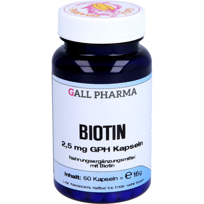 GALL PHARMA Biotin 2,5 mg GPH Kapseln, 60 pcs. Capsules