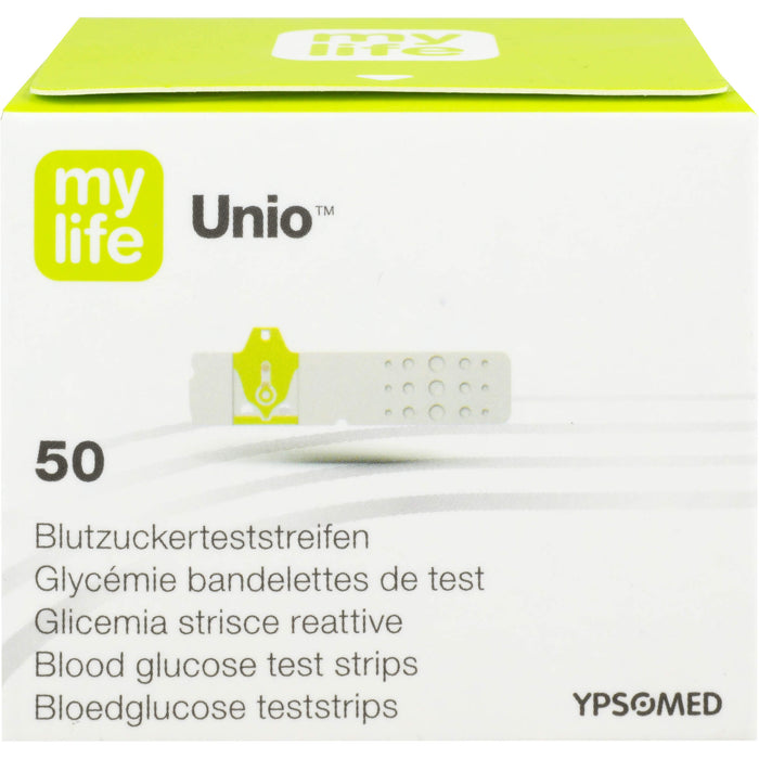 mylife Unio Blutzuckerteststreifen, 50 pc Bandelettes réactives