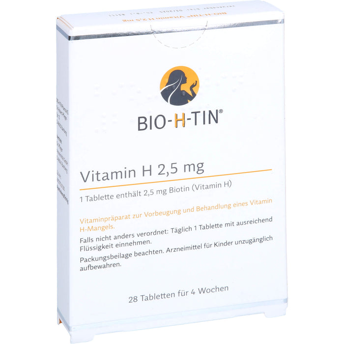 BIO-H-TIN Vitamin H 2,5 mg Tabletten für 4 Wochen, 28 pc Tablettes