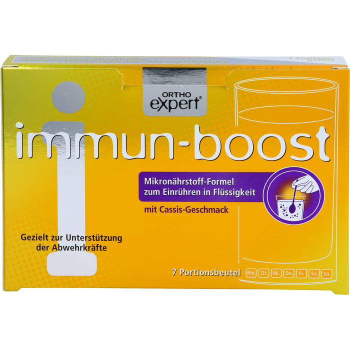 Orthoexpert immun-boost Cassis Trinkgranulat, 7 St. Beutel