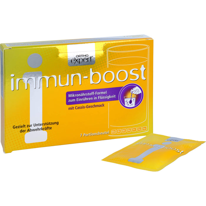 Orthoexpert immun-boost Cassis Trinkgranulat, 7 St. Beutel