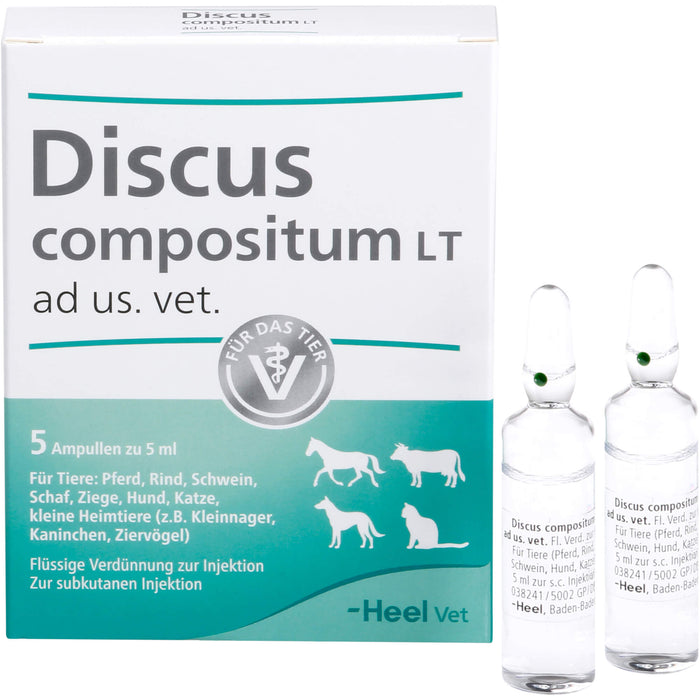 Heel Discus compositum LT ad us. vet., 5 pc Ampoules