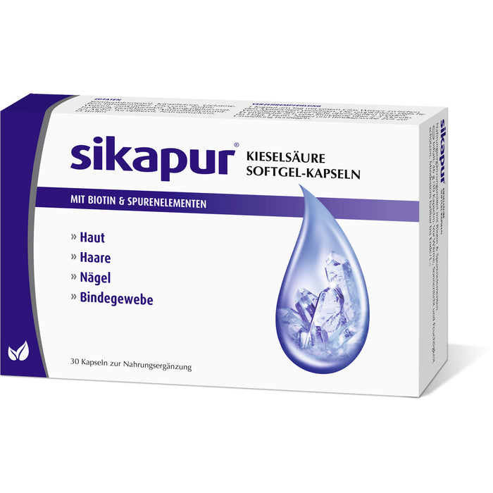 sikapur Kieselsäure Softgel-Kapseln, 30 pc Capsules