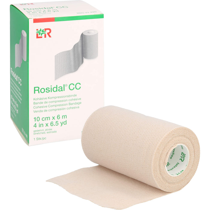 Rosidal CC Kohäsive Kompressionsbinde 10 cm x 6 m, 1 pcs. Bandage