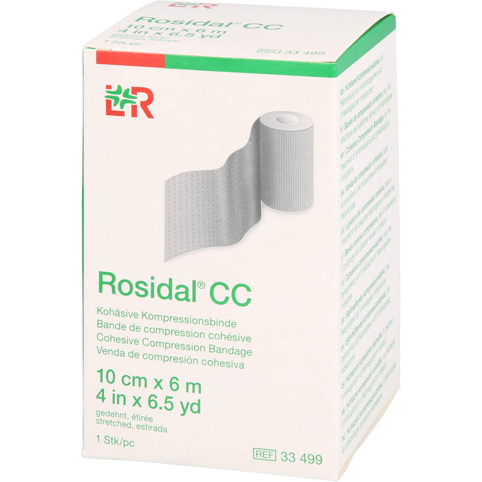 Rosidal CC Kohäsive Kompressionsbinde 10 cm x 6 m, 1 pc Bandage