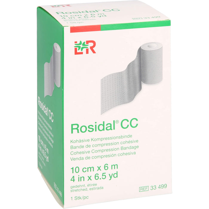 Rosidal CC Kohäsive Kompressionsbinde 10 cm x 6 m, 1 pc Bandage