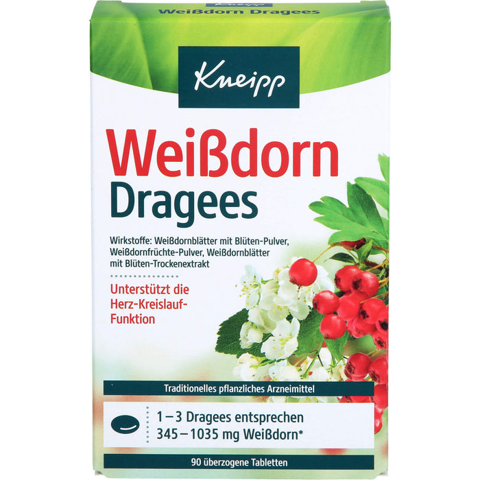 Kneipp Weißdorn Dragees, 90 pcs. Tablets