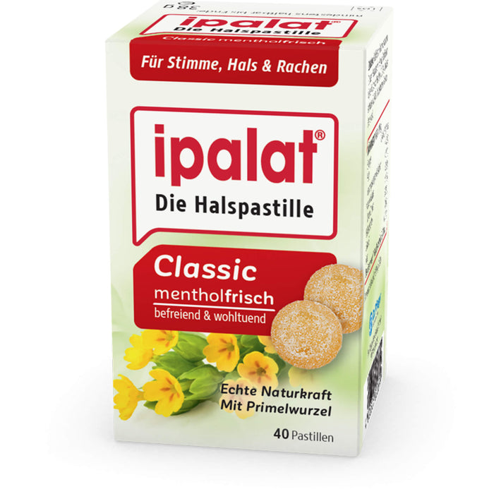 ipalat Die Halspastille Classic mentholfrisch, 40 St. Pastillen