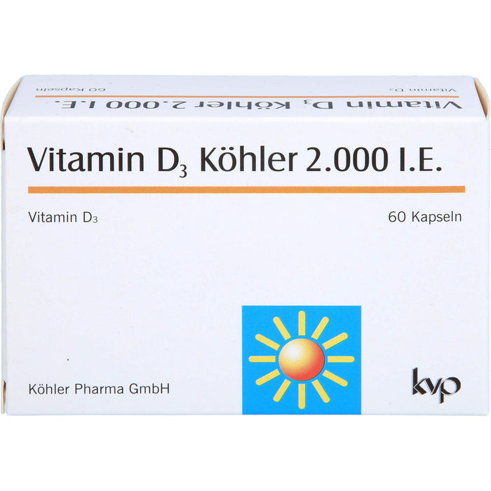 Vitamin D3 Köhler 2000 IE, 60 St. Kapseln