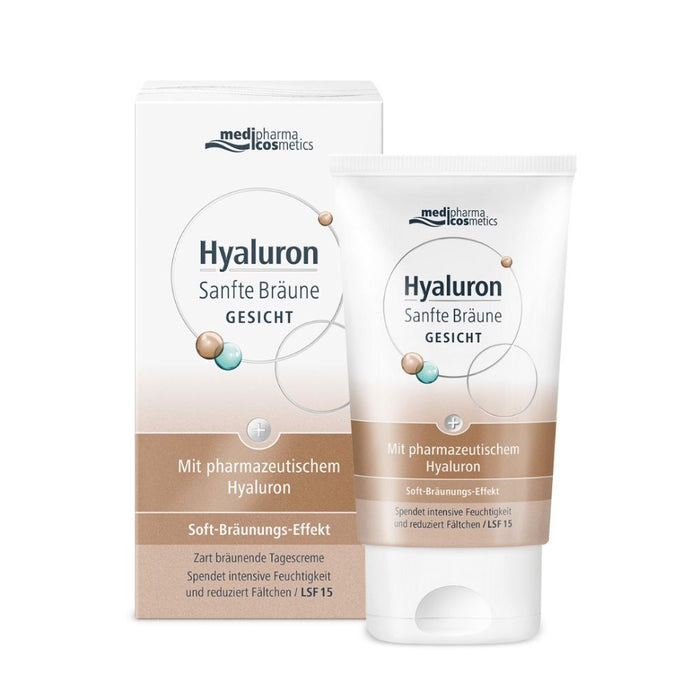 medipharma cosmetics Hyaluron Sanfte Bräune Gesichtscreme, 50 ml Creme