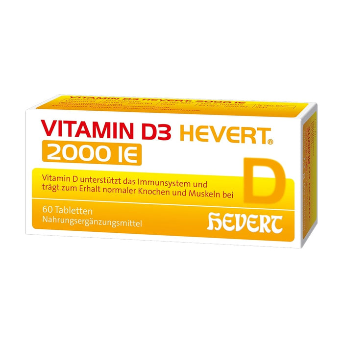 Vitamin D3 Hevert 2000 IE Tabletten, 60 pcs. Tablets