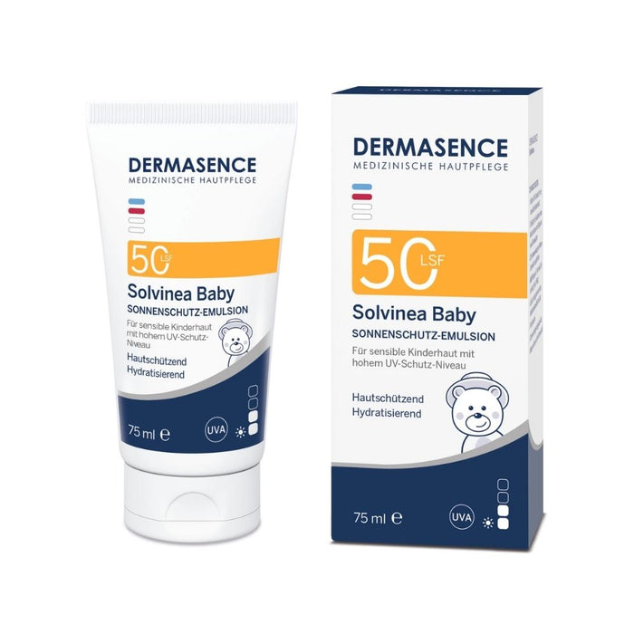 DERMASENCE Solvinea Baby Sonnenschutz-Emulsion LSF 50, 75 ml Crème